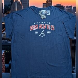 Fanatics Atlanta Braves Team Logo T Shirt Mens 4X